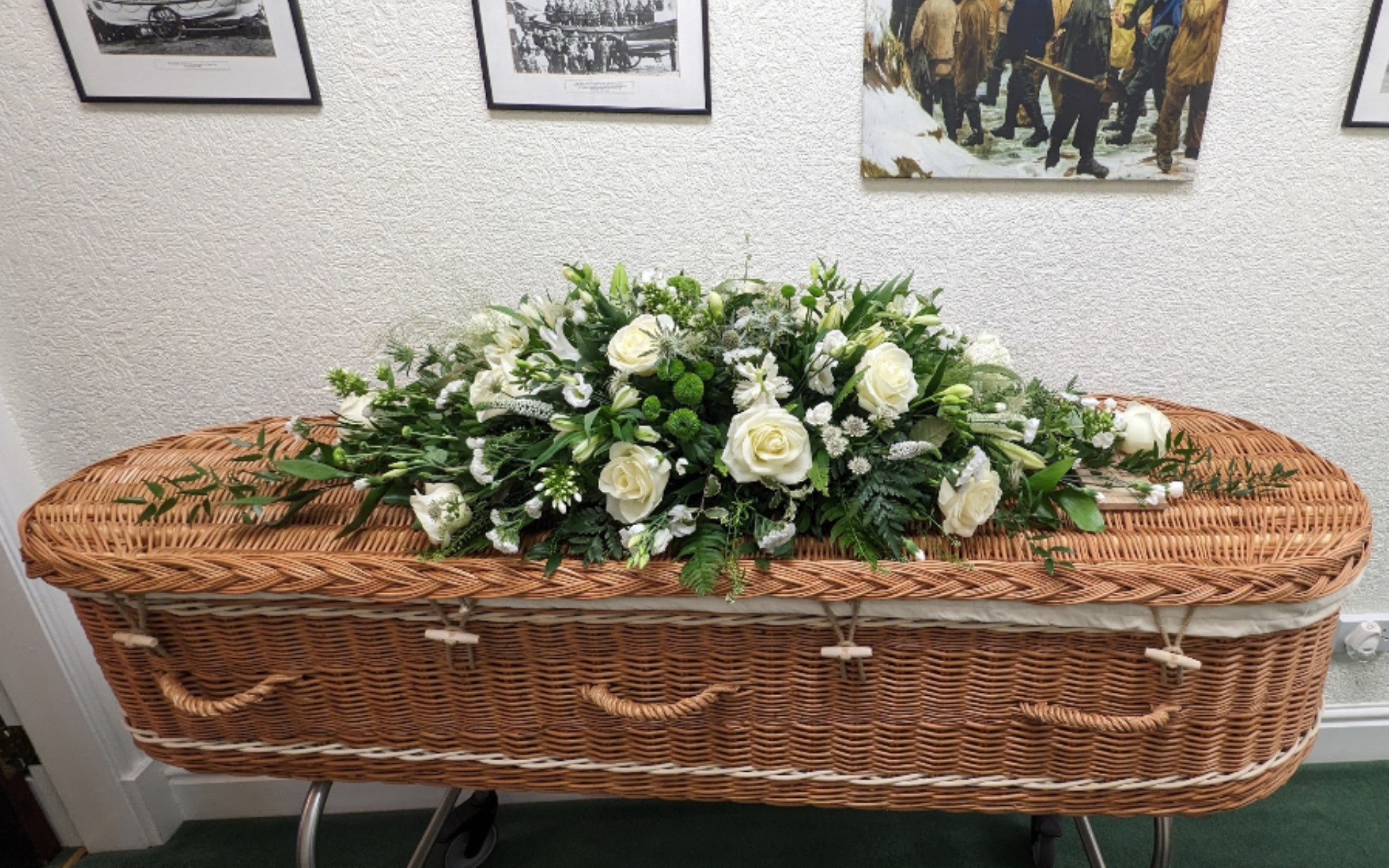 flora fauna funeral flower arrangement 4