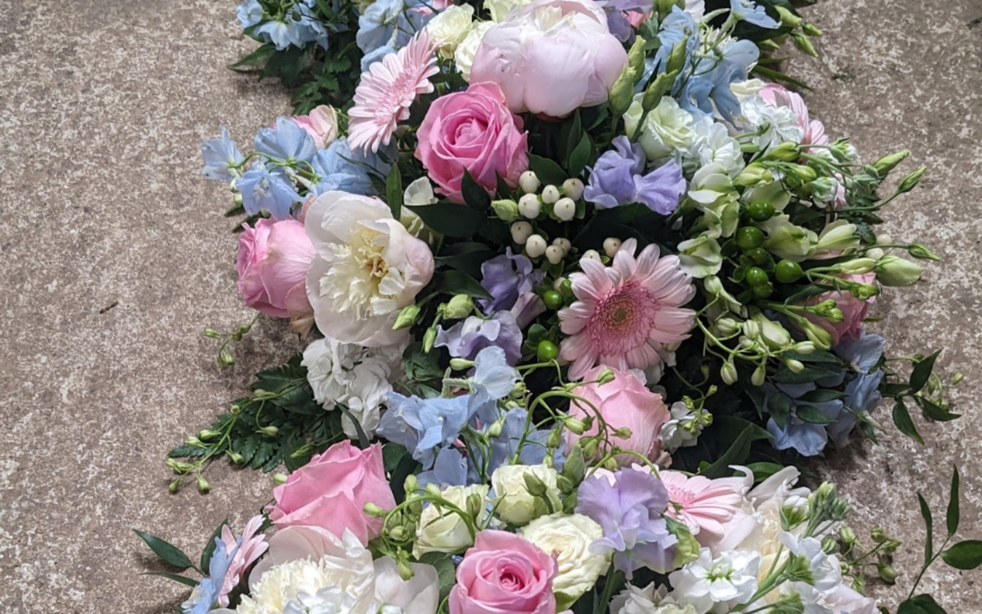 flora fauna funeral flower arrangement 5